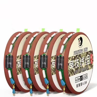 cước fluorocarbon Bộ dây câu cá đốm nhập khẩu Bộ dây buộc chính Bộ hoàn chỉnh của câu cá Đài Loan đã hoàn thành Bộ dây câu chính hãng vô hình cước câu cá chịu lực cước câu cá tarantula