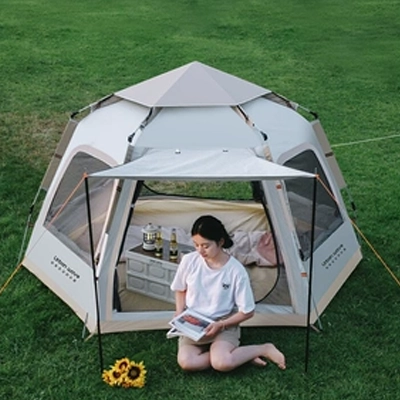 thuê đồ camping Lều vinyl ngoài trời gấp di động hoàn toàn tự động cắm trại cắm trại chống nắng lều dã ngoại giá lều cắm trại 4 người