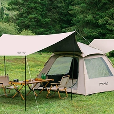 lều glamping Lều sóng đô thị cắm trại ngoài trời gấp gọn vinyl tiện lợi tích hợp chống nắng tự động và mưa cắm trại ngoài trời lều dã ngoại giá rẻ cho thuê lều du lịch